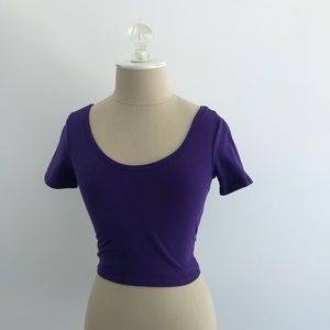 Purple Crop Top